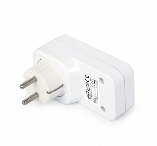  Universal USB charger, Out:CEE 7/4, 2 USB * 5V / 2.1A, In: Schuko CEE 7/4, White, EG-ACU2-01-W