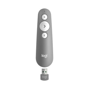 Presenter Logitech R500, Class 2 Laser, Range: 20m, Bluetooth/2.4 Ghz, 1xAAA, Grey