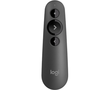 Presenter Logitech R500s, Class 2 Laser, Range: 20m, Bluetooth/2.4 Ghz, 1xAAA, Graphite
