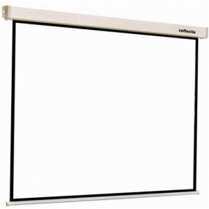 Manual Screen 1:1 Reflecta CrystalLine Rollo, 200x200cm/196x196cm view area, BB, 1.0 gain