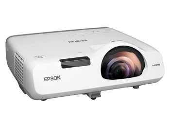 Projector Epson EB-530; ShortThrow, LCD, XGA, 3200Lum, 16000:1, LAN, 16W, White