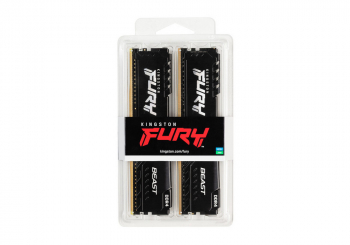 16GB DDR4-2666MHz  Kingston FURY Beast (Kit of 2x8GB) (KF426C16BBK2/16), CL16-18-18, 1.2V, Black