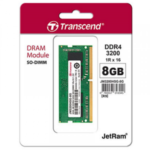 .8GB DDR4-  3200MHz  SODIMM  Transcend PC25600, CL22, 260pin DIMM 1.2V