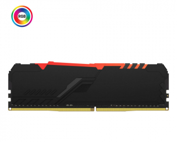 16GB DDR4-2666MHz  Kingston FURY Beast RGB (Kit of 2x8GB) (KF426C16BBAK2/16), CL16-18-18, 1.2V,Black