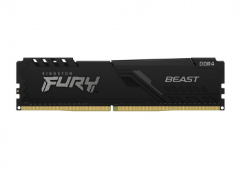 .4GB DDR4-2666MHz  Kingston FURY Beast (KF426C16BB/4), CL16-18-18, 1.2V, Intel XMP 2.0, Black