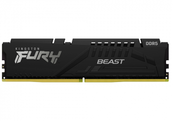 16GB DDR5-6000MHz  Kingston FURY Beast (Kit of 2x8GB) (KF560C40BBK2-16), CL40-40-40, 1.35V, Black