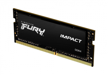 16GB DDR4-2666MHz SODIMM Kingston FURY Impact (KF426S15IB1/16), CL15-17-17, 1.2V, Intel XMP, Black