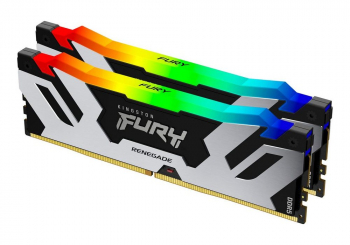 32GB DDR5-7200MHz  Kingston FURY Renegade RGB (Kit of 2x16GB) (KF572C38RSAK2-32), CL38, 1.45V,Silver