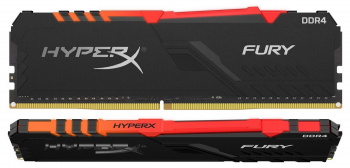 .8GB DDR4-3000MHz  Kingston HyperX FURY RGB (HX430C15FB3A/8), CL15-17-17, 1.35V, Intel XMP 2.0, Blk