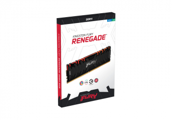 64GB DDR4-3600MHz Kingston FURY Renegade RGB (Kit of 2x32GB) (KF436C18RBAK2/64), CL18, 1.35V, Blk