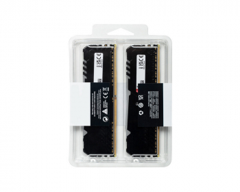 64GB DDR4-3200MHz Kingston FURY Beast RGB (Kit of 2x32GB) (KF432C16BBAK2/64), CL16, 1.35V, Blk