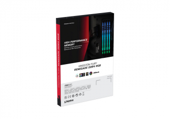 16GB DDR4-3600MHz  Kingston FURY Renegade RGB (Kit of 2x8GB) (KF436C16RBAK2/16), CL16, 1.35V, Black