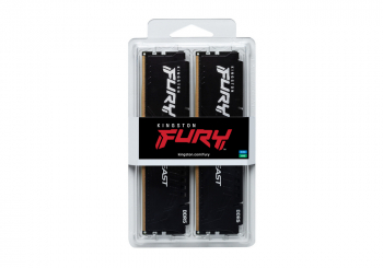 32GB DDR5-5600MHz  Kingston FURY Beast (Kit of 2x16GB) (KF556C40BBK2-32), CL40-40-40, 1.25V, Black