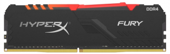 16GB DDR4-3000MHz  Kingston HyperX FURY RGB (HX430C15FB3A/16), CL15-17-17, 1.35V, Intel XMP 2.0, Blk