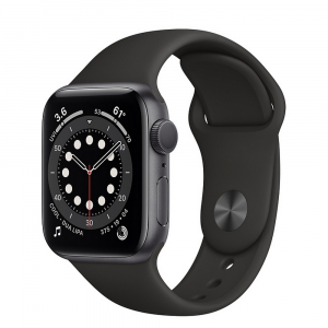 Apple Watch SE 40mm Space Gray Aluminum Case with Black Sport Band, MYDP2 GPS, Space Gray