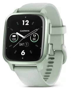 Smartwatch Garmin Venu Sq 2 - Metallic Mint Bezel with Cool Mint case and Silicone Band