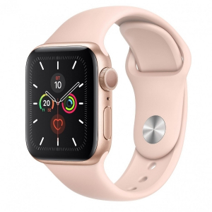 Apple Watch 5 40mm/Gold Aluminium Case With Pink Sand Sport Band, MWV72 GPS