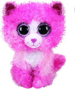 BB REAGAN - pink cat with curly hair 24 cm