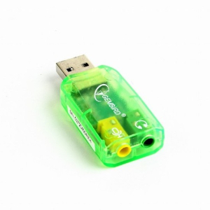 Sound Card Gembird SC-USB-01, USB, 2х3.5 mm sockets: stereo output, microphone mono input