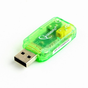 Sound Card Gembird SC-USB-01, USB, 2х3.5 mm sockets: stereo output, microphone mono input