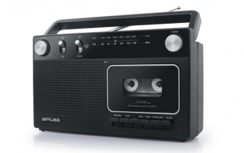 MUSE  M-152 RC, Cassette Recorder, Tuner FM, Black