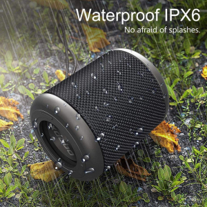 Portable Speaker X-music Flip Q12S, Red, waterproof IP66, TWS, 2500mAh, 15W, AUX, Type-C