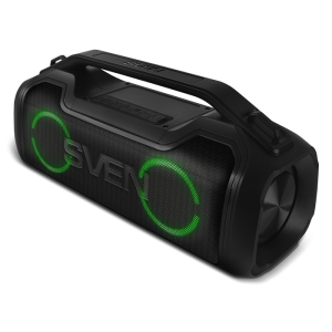 Speakers SVEN "PS-390", 50W, Waterproof (IPx5), TWS, Bluetooth, microSD, 3600mA*h, Black