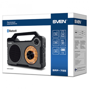 Speakers SVEN Tuner "SRP-755"  8w, Bluetooth, FM, USB, microSD, 1500mAh