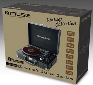 Vinyl Turntable MUSE MT-103 GD