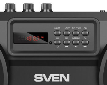 Speakers SVEN "PS-580" 36w, Black, Bluetooth, FM, USB, microSD, LED-display, RC, 2x2000mA*h