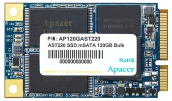.mSATA SSD  240GB Apacer  "AP240GAST220-1" [R/W:540/520MB/s, 85/86K IOPS, SM2258, 3D TLC]