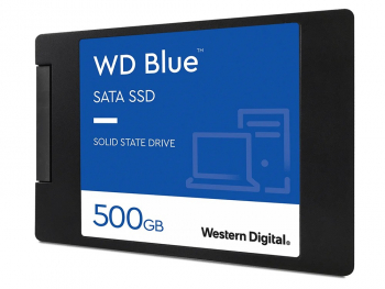2.5" SATA SSD  500GB  WD Blue  (WDS500G2B0A) [R/W:560/530MB/s, 95/84K IOPS, 3D-NAND TLC BiCS3]