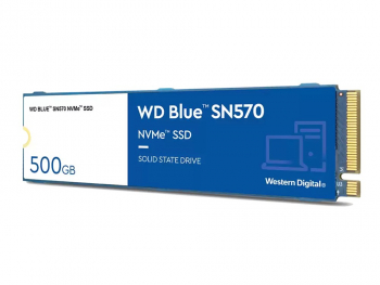 .M.2 NVMe SSD  500GB   WD  Blue SN570 [PCIe 3.0 x4, R/W:3500/2300MB/s, 360/390K IOPS, TLC BiCS5]