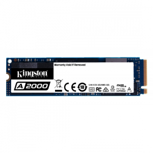 .M.2 NVMe SSD   500GB Kingston A2000 [PCIe 3.0 x4, R/W:2200/2000MB/s, 180/200K IOPS, SM2263, 3DTLC]
