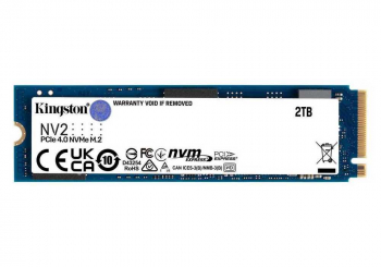 .M.2 NVMe SSD 2.0TB  Kingston  NV2 [PCIe 4.0 x4, R/W:3500/2800MB/s, 640TBW, 3D-NAND QLC]
