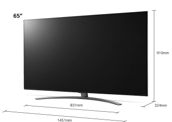 65" LED TV LG 65NANO866NA, Black (3840x2160 UHD, SMART TV, DVB-T/T2/C/S2)