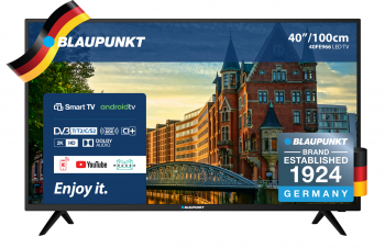 40" LED TV Blaupunkt 40FE966, Black (1920x1080 Full HD, SMART TV, 60 Hz, DVB-T/T2/C/S2)