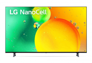 65" LED TV LG 65NANO756QA, Black (3840x2160 UHD, SMART TV, DVB-T/T2/C/S2)