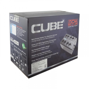 UPS PowerCom CUB-1000E 1000VA/550W LCD, AVR, USB-B, RJ45/RJ11, 8*Schuko 