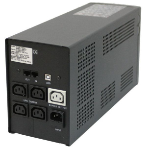UPS PowerCom BNT-1500AP 1500VA/900W Line Interactive, AVR, RJ45, USB, 5*IEC Sockets