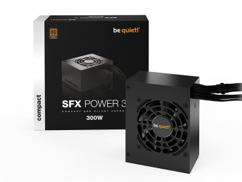 Power Supply SFX 300W be quiet! POWER 3, 80+ Bronze, 80mm, Active PFC, Flat cables
