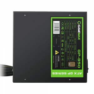 Power Supply ATX 850W GAMEMAX GP-850, 80+ Bronze, Active PFC, 140mm Ultra Silent Fan
