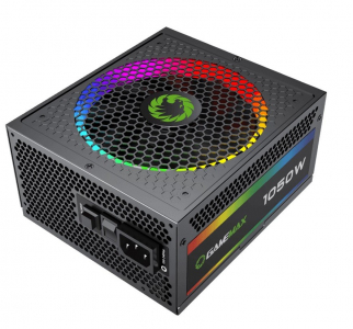 Power Supply ATX 1050W GAMEMAX RGB-1050 Pro, 80+ Gold, LLC+DC/DC, 140mm fan, Fully Modular, RGB