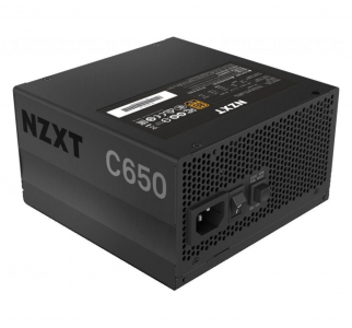 Power Supply ATX 650W NZXT C650, 80+ Gold, 120 mm fan, Zero RPM Fan mode, Active PFC, Full Modular