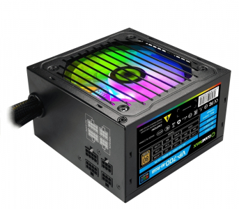 Power Supply ATX 700W GAMEMAX VP-700-RGB-M, 80+ Bronze, Active PFC, 120mm RGB fan, Semi-modular