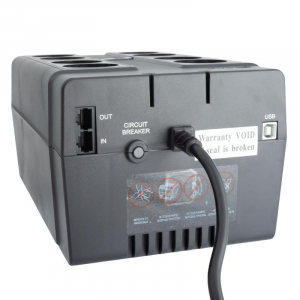 UPS PowerCom CUB-1000E 1000VA/550W LCD, AVR, USB-B, RJ45/RJ11, 8*Schuko 
