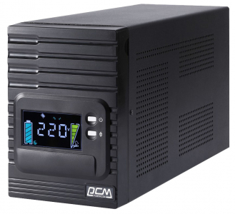 UPS PowerCom SPT-1500, 1500VA/1200W, Smart Line Interactive, Pure Sinewave, LCD, AVR, USB, 8xIEC
