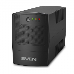 UPS SVEN UP-B800, 800VA/390W, Line Interactive, AVR, LED, 3*IEC(C13) sockets