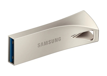 128GB USB3.1 Flash Drive Samsung Bar Plus "MUF-128BE3/APC", Silver, Metal Case (R:200MB/s)