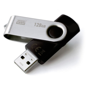 128Gb  USB3.0  GoodRAM  UTS3 TWISTER Black  (Read 60 MByte/s